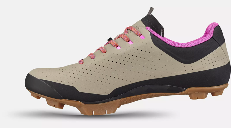 Specialized Recon ADV Gravel MTB Shoe in Moss Green/Fiery Red/Purple Orchid-2